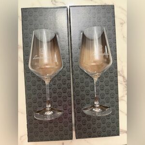 Lamborghini Elegant Brown Wine Glass Pair